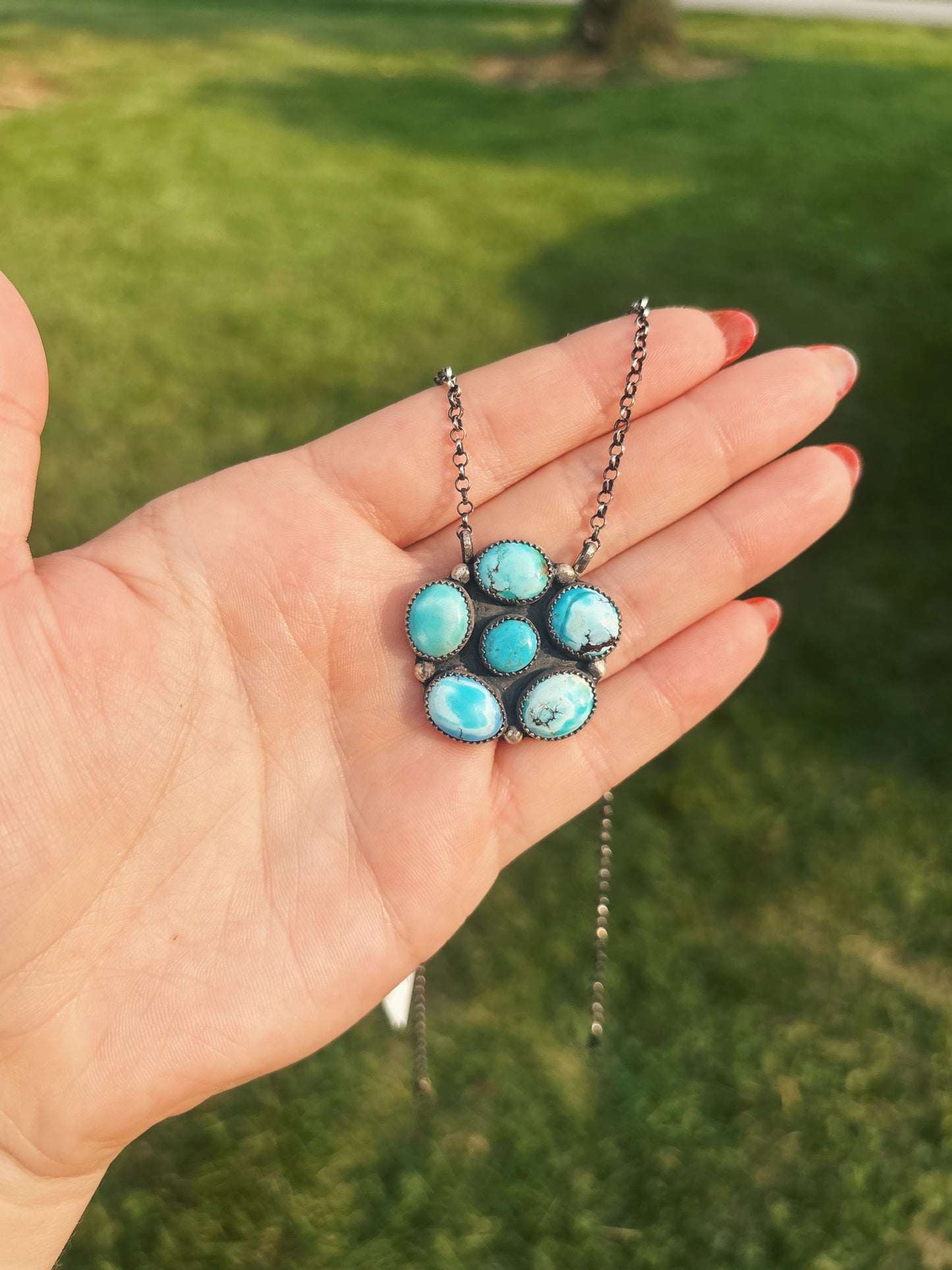 High Grade Golden Hills Floral Necklace