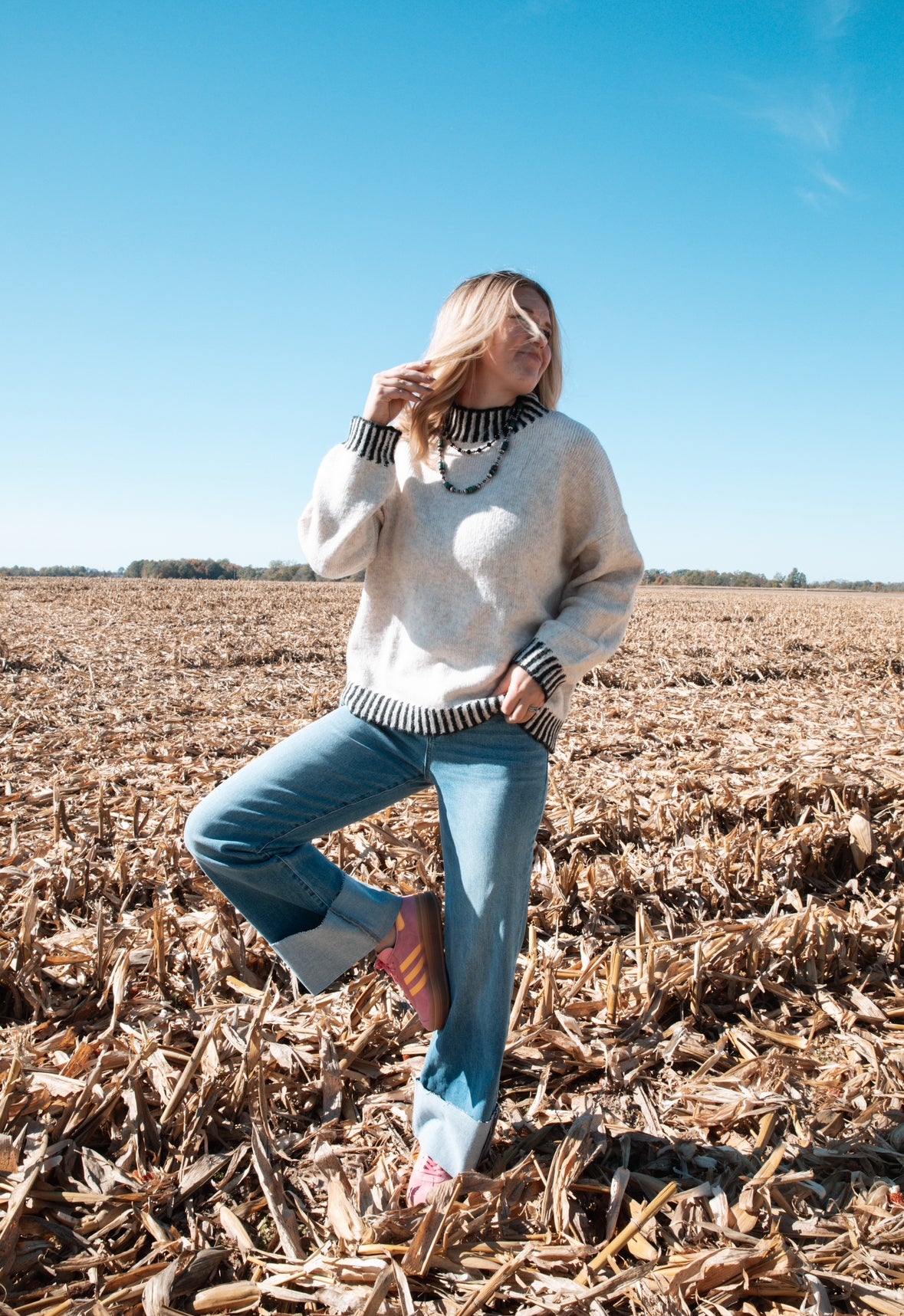 KanCan Light Wash High Waisted Show Mom Jeans