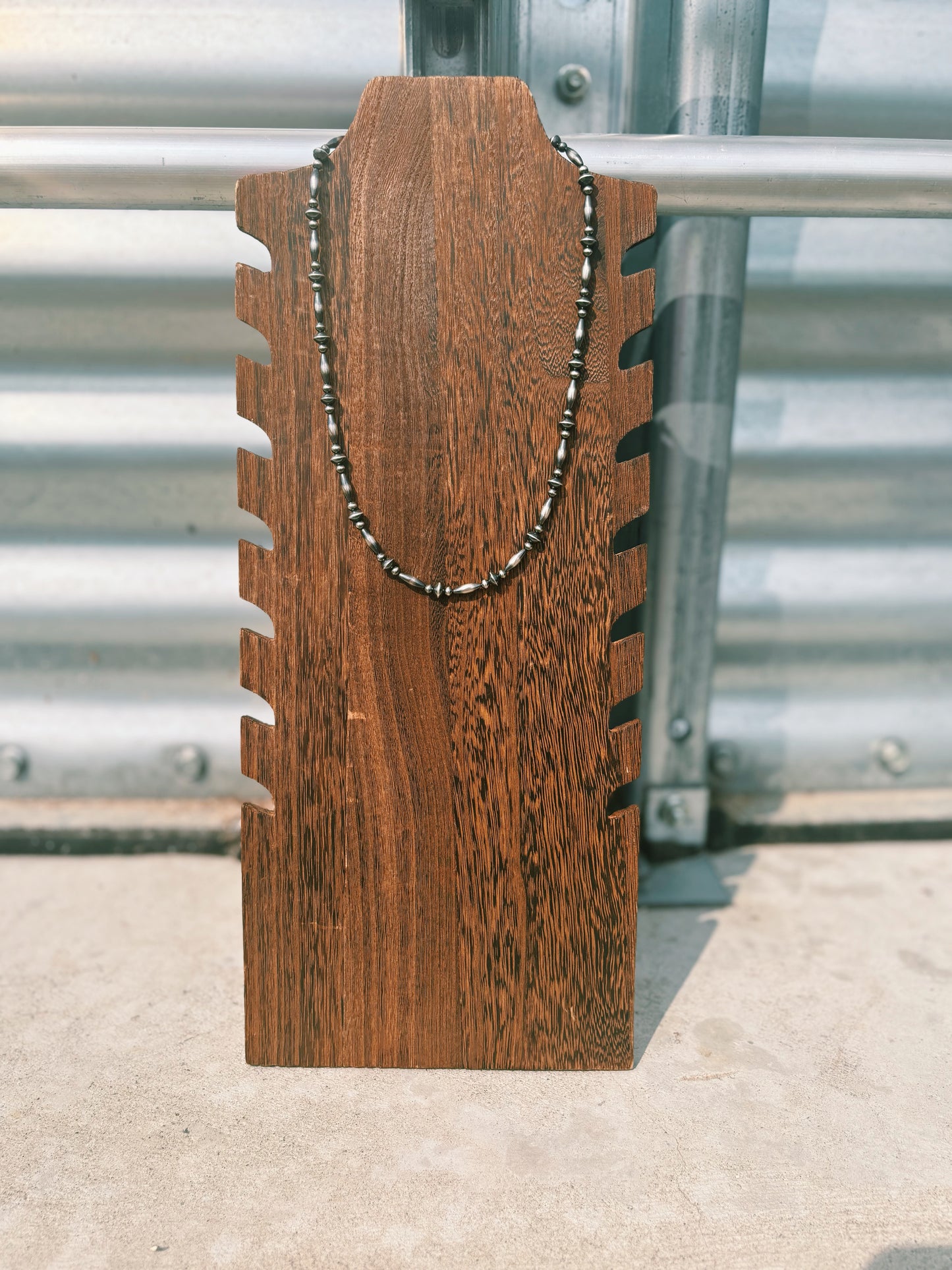 Navajo Pearl & Torpedo Necklace