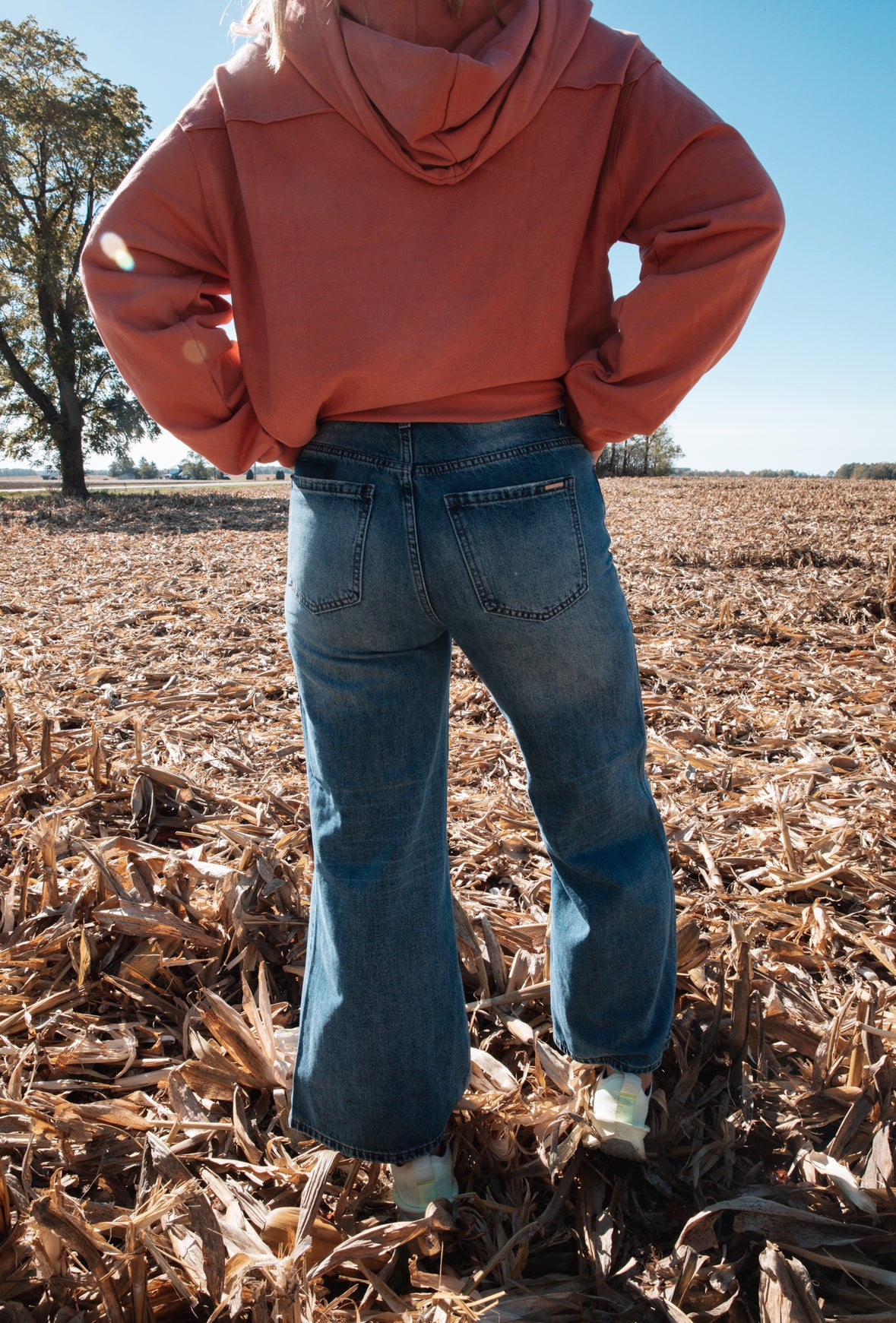Patchwork Wide Legged Relaxed Jeans