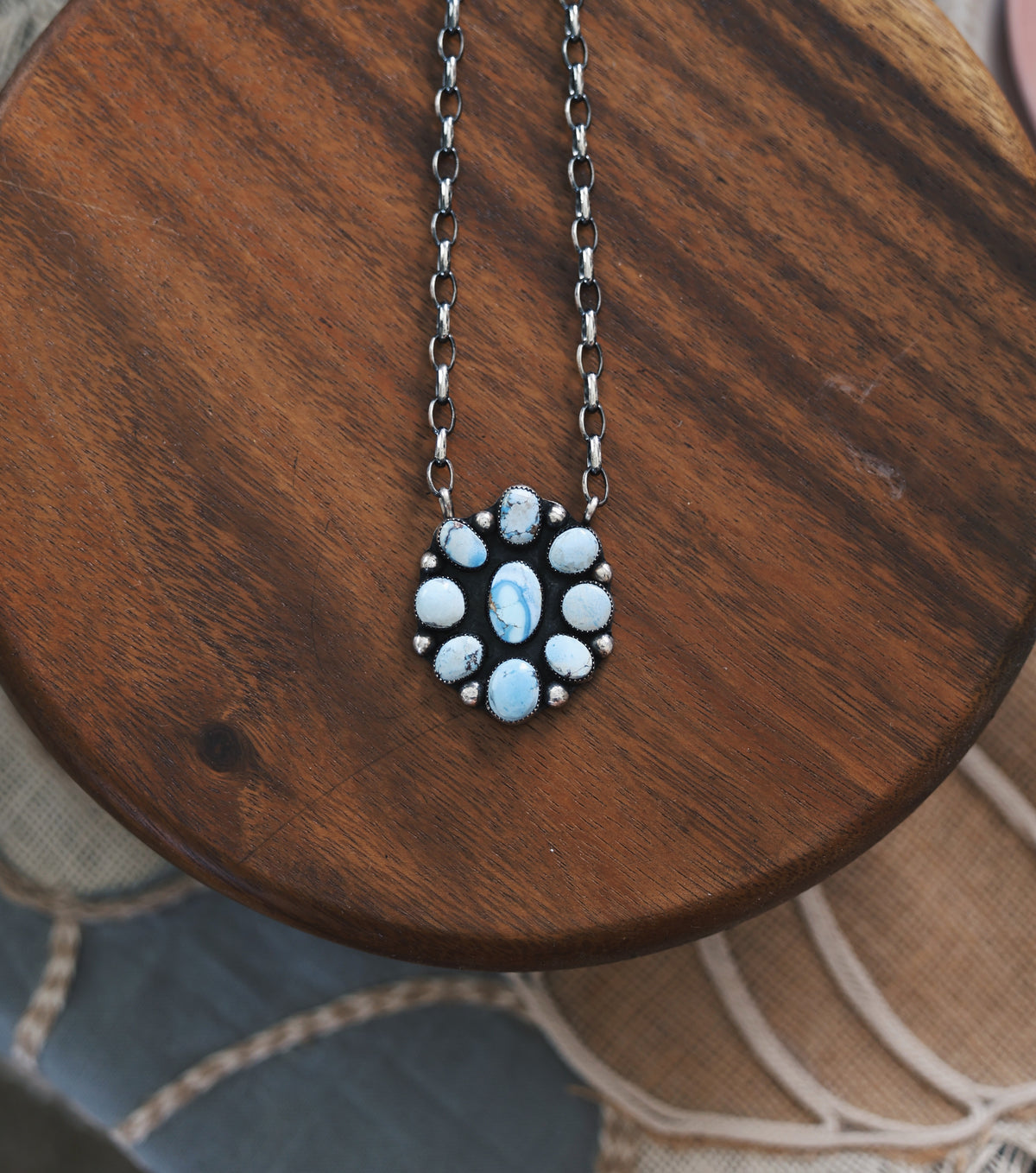 Golden Hills Cluster Necklace