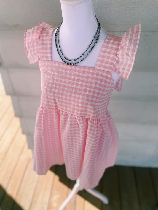 Baby Pink & White Ruffled Sleeve Top