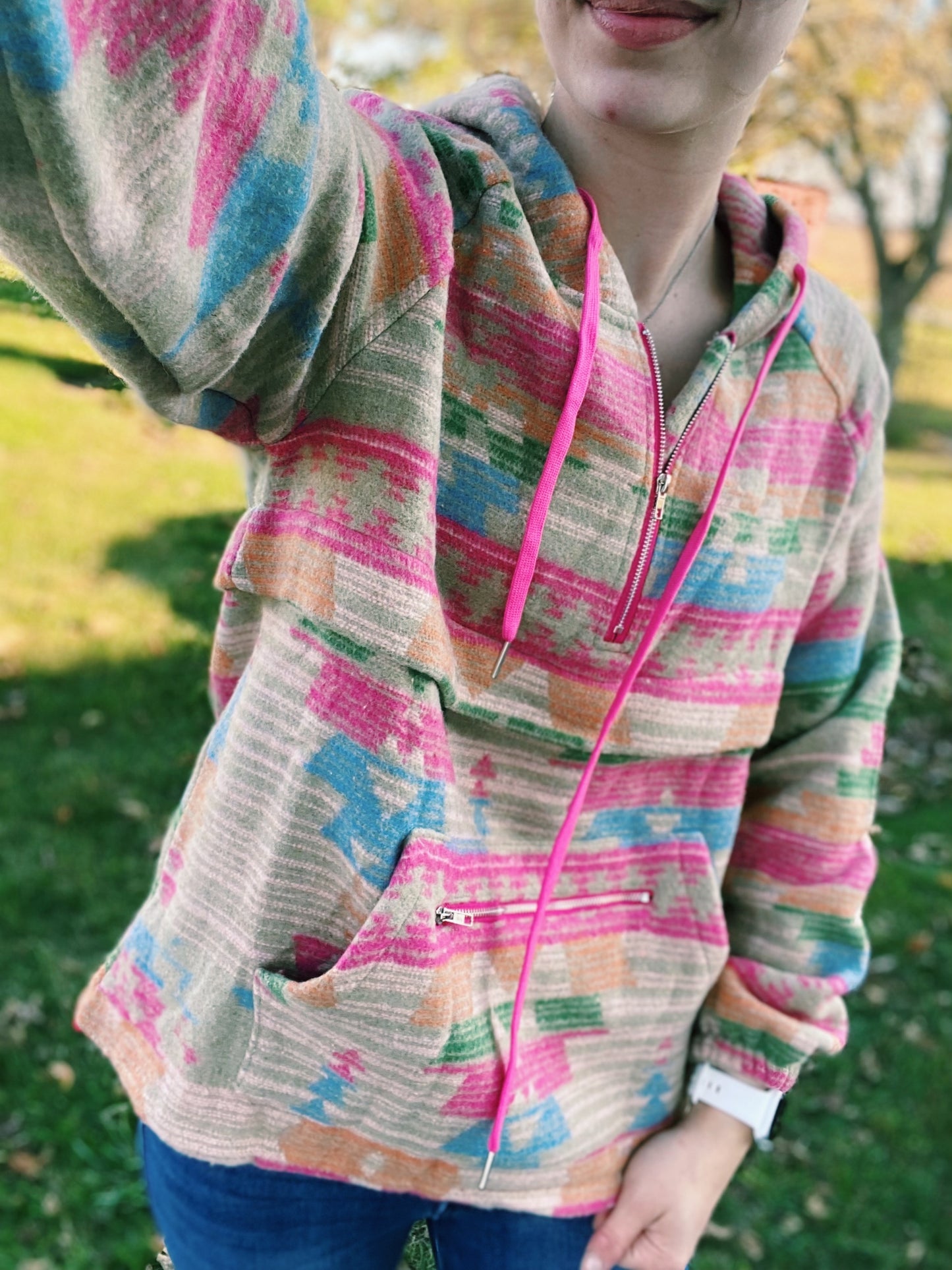 Multi Colored Aztec Pullover