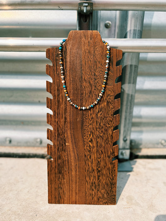 Kingman Spiny & Navajo Pearl Necklace