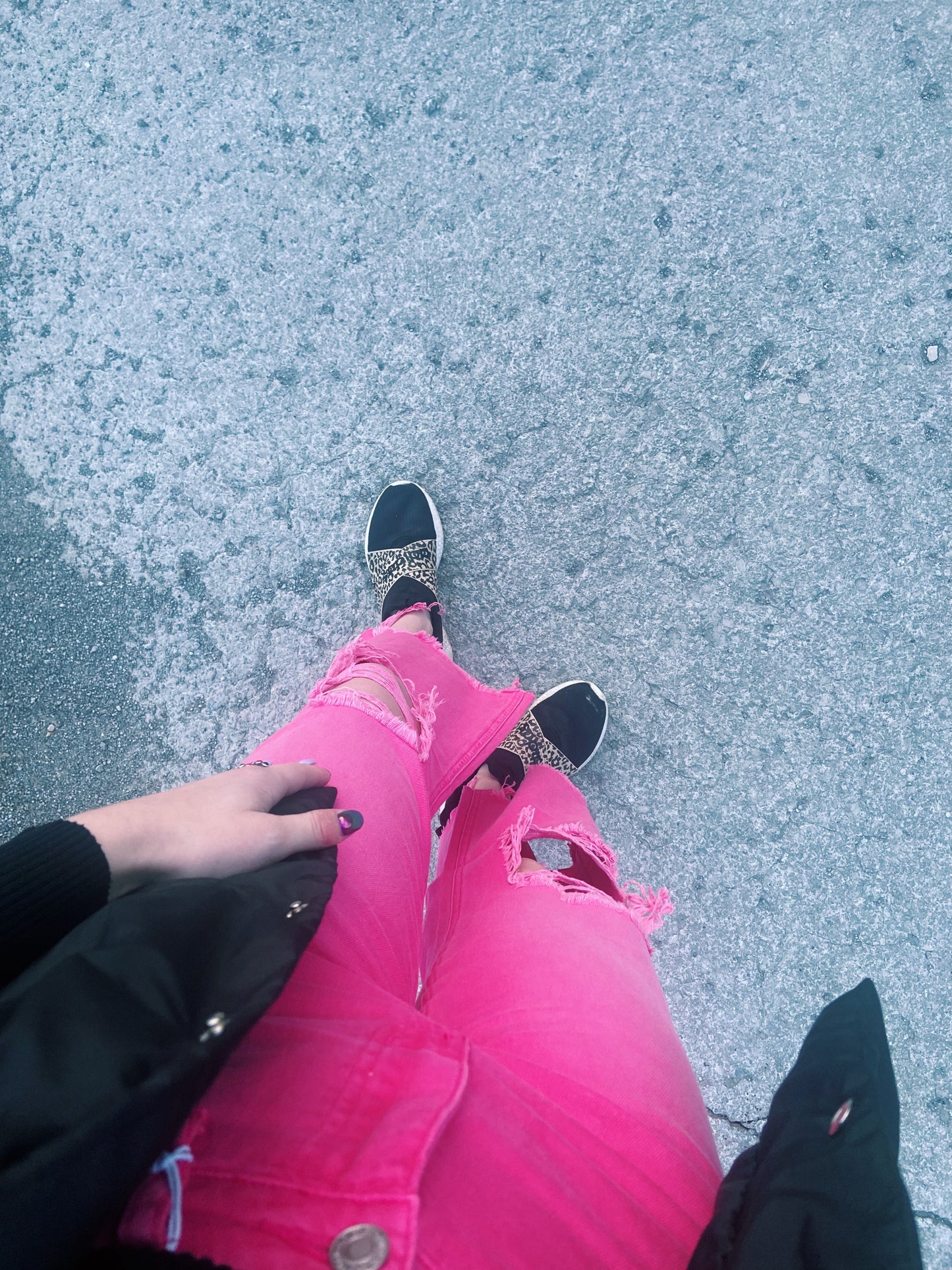 Hot Pink Vervet Jeans