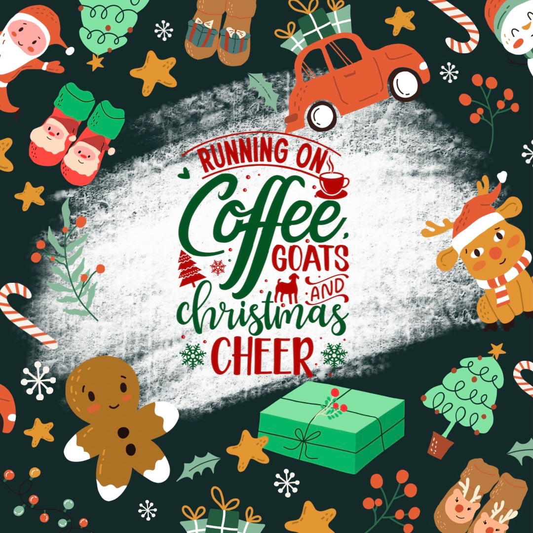 Running On Coffee, Livestock, & Christmas Cheer CCC Exclusive Design Crewneck