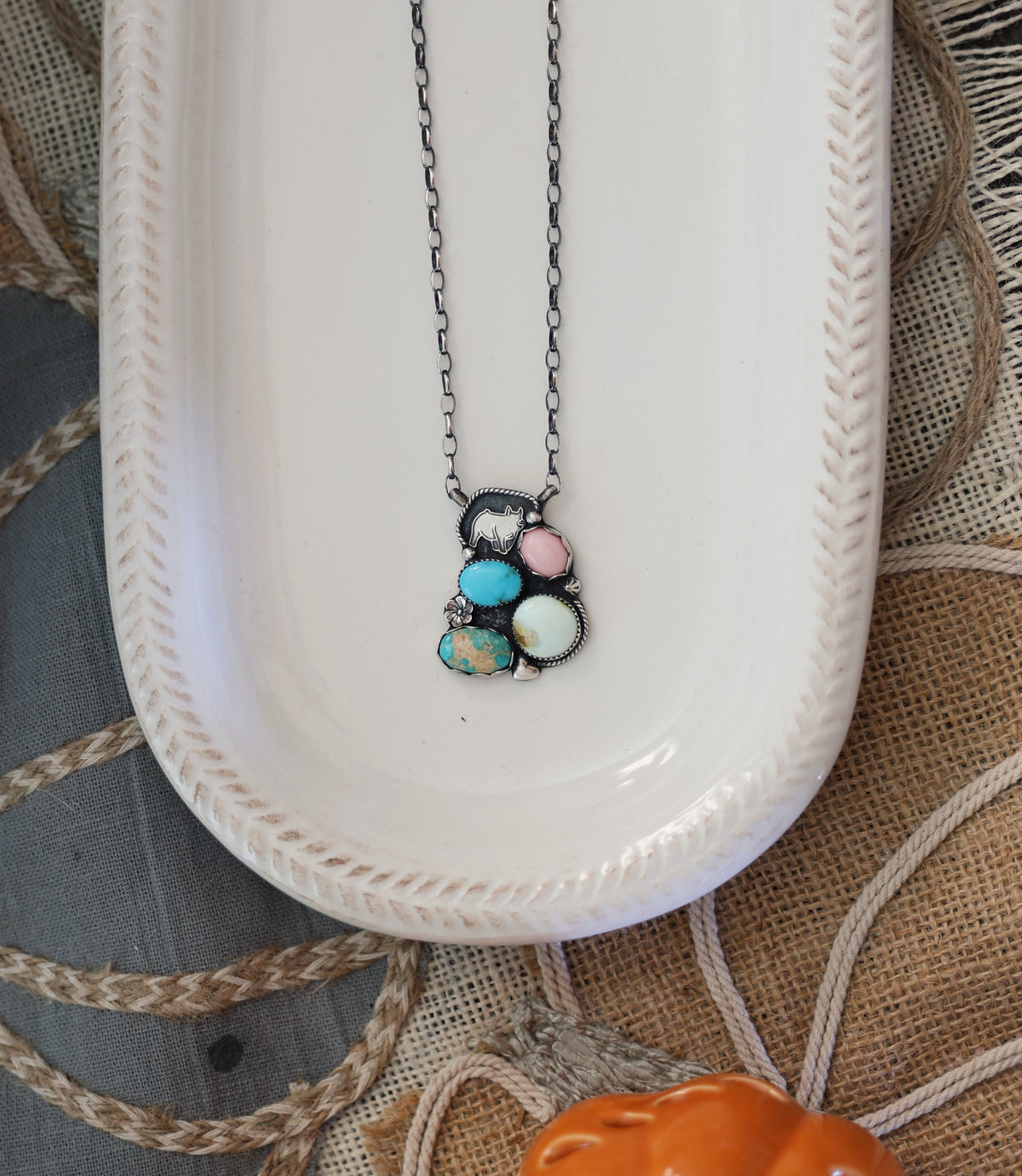 Funky Pig Necklace