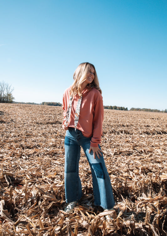 Patchwork Wide Legged Relaxed Jeans