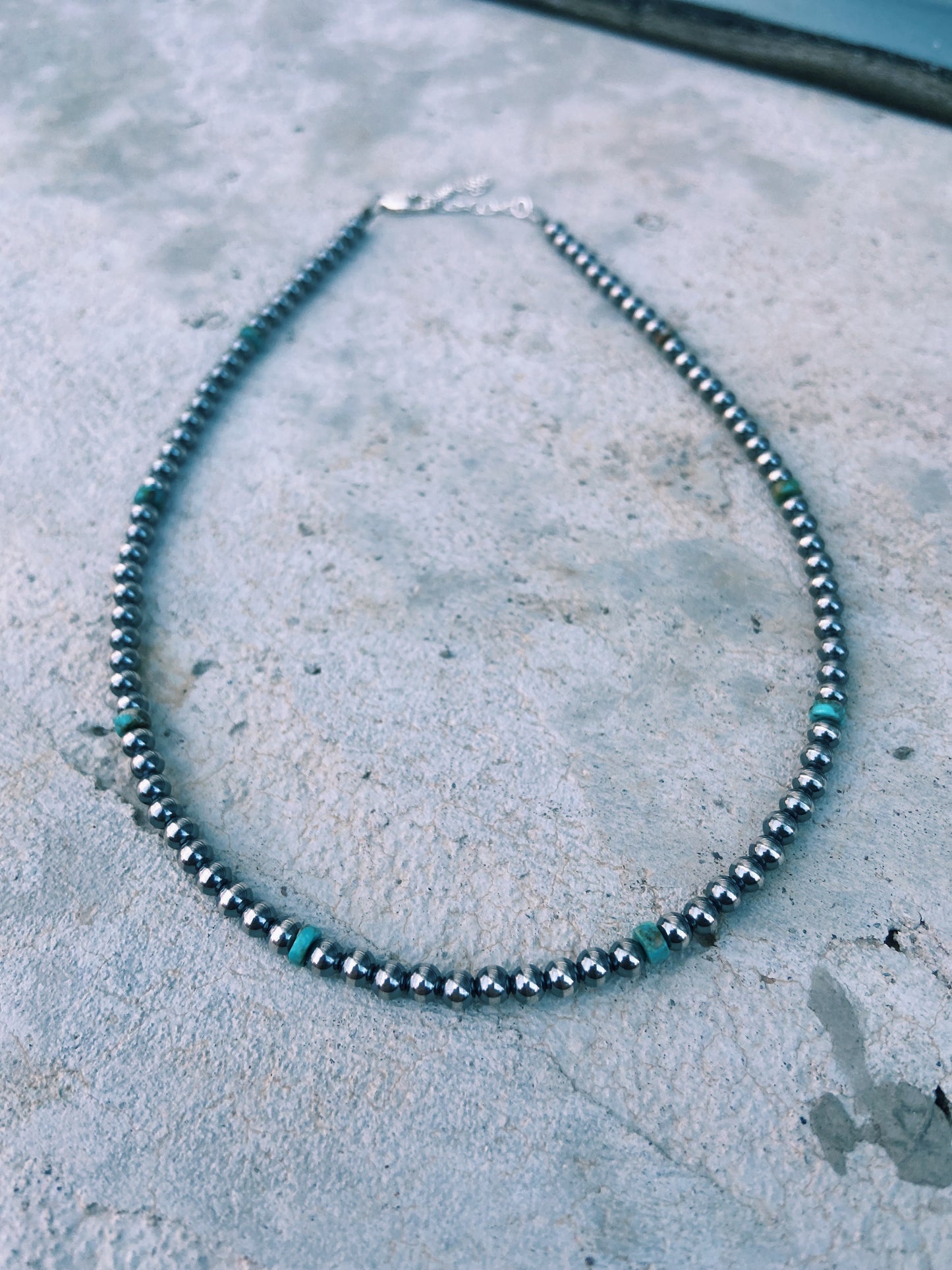 Navajo Pearl & Turquoise Choker