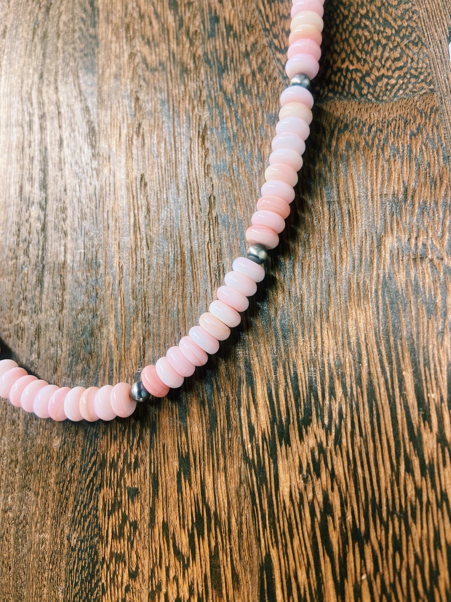 Pink Conch & Navajo Pearl Necklace