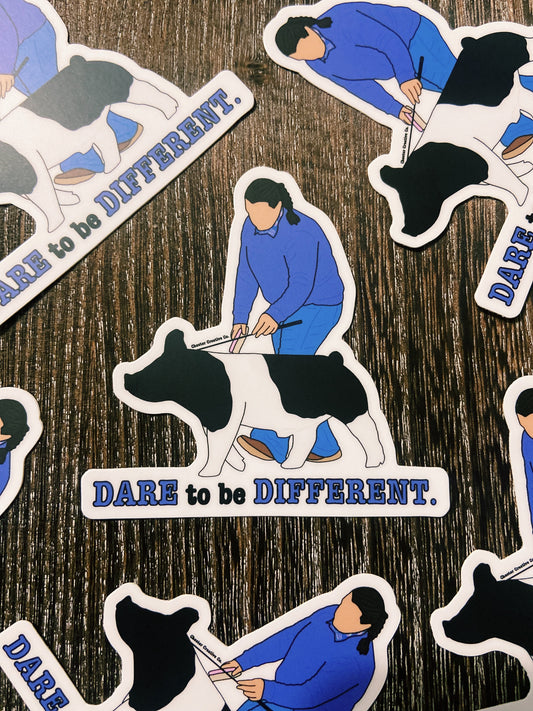 Dare To Be Different CCC Pig Sticker