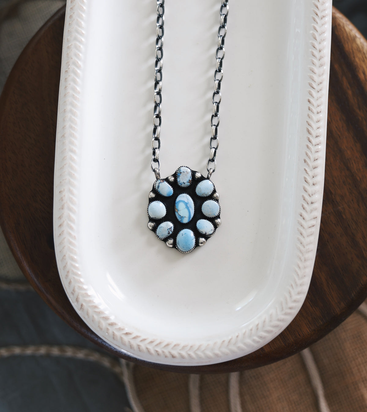 Golden Hills Cluster Necklace