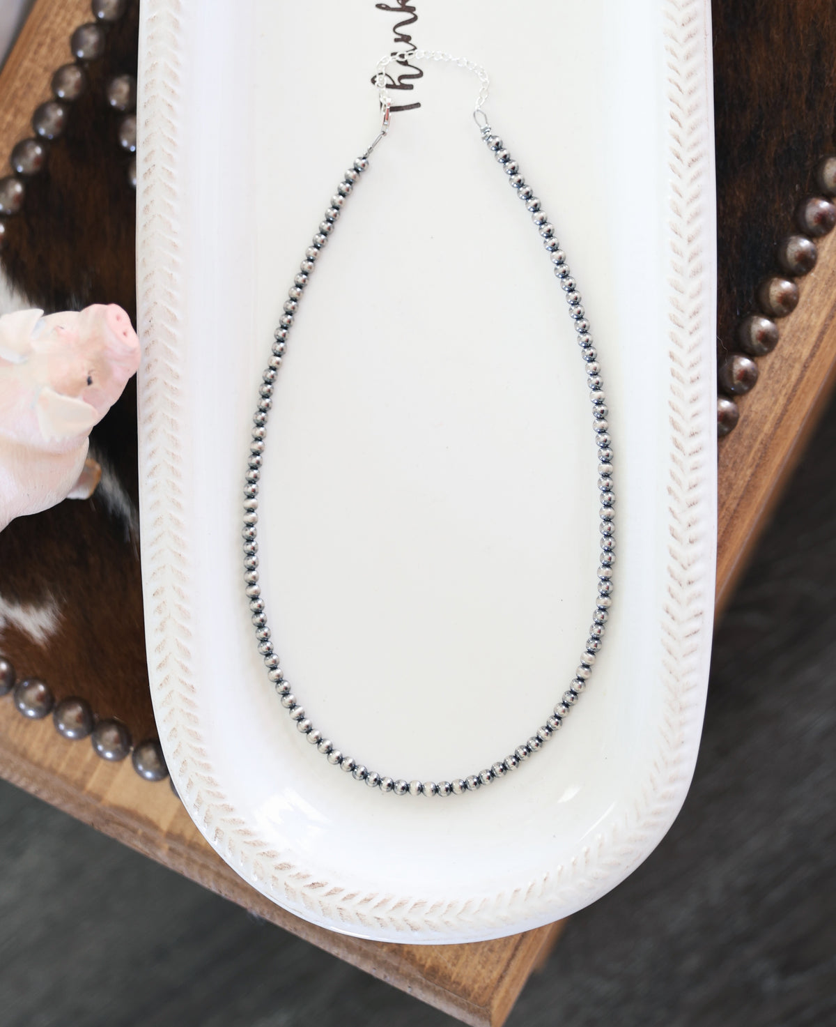 4MM Sterling Pearl Necklace