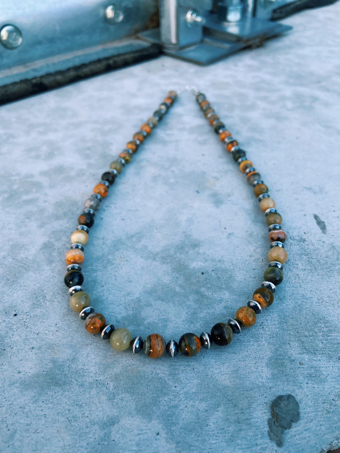 Bumble Bee Jasper Necklace