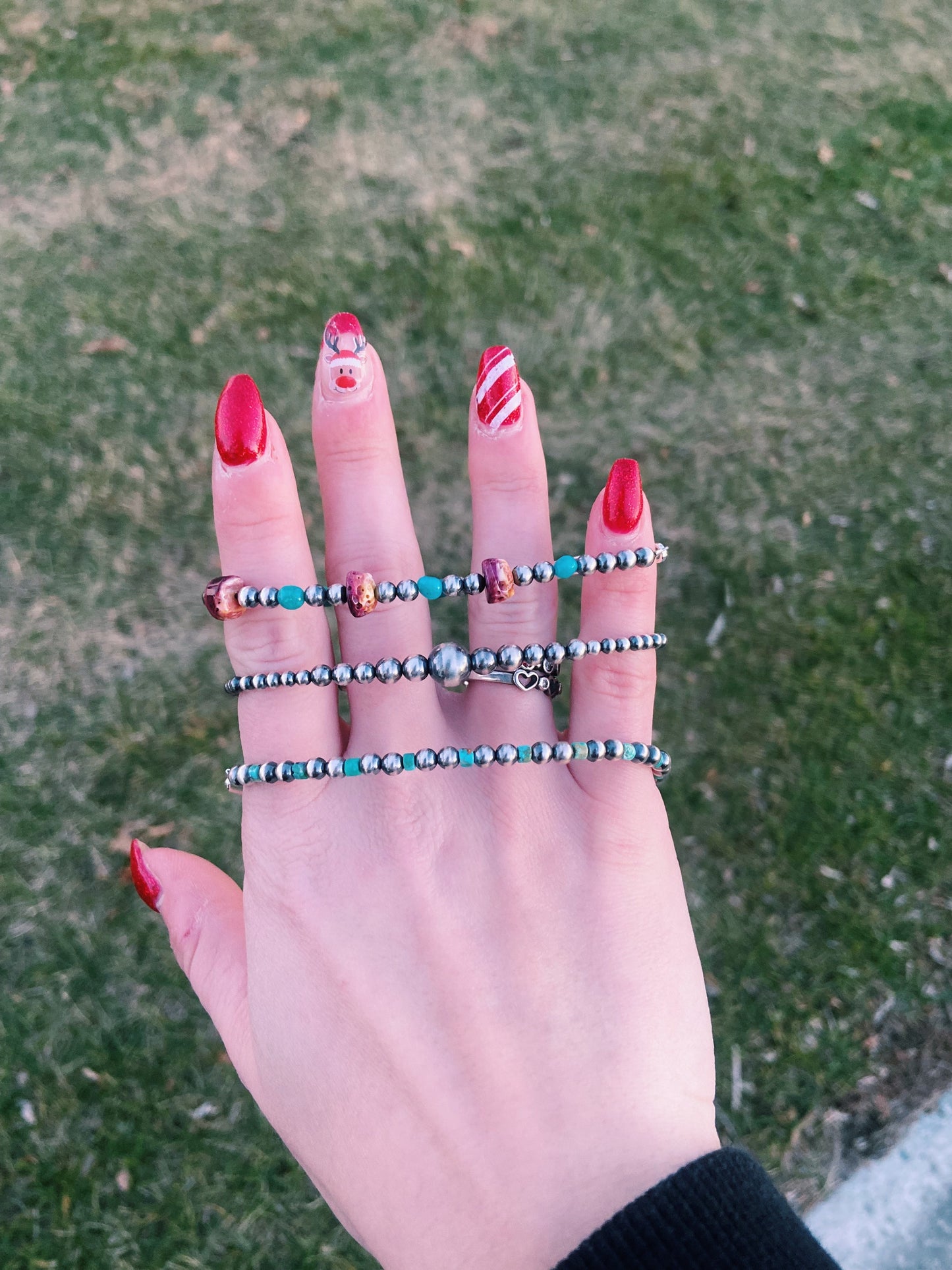 Navajo Pearl, Purple Spiny & Turquoise Bracelet