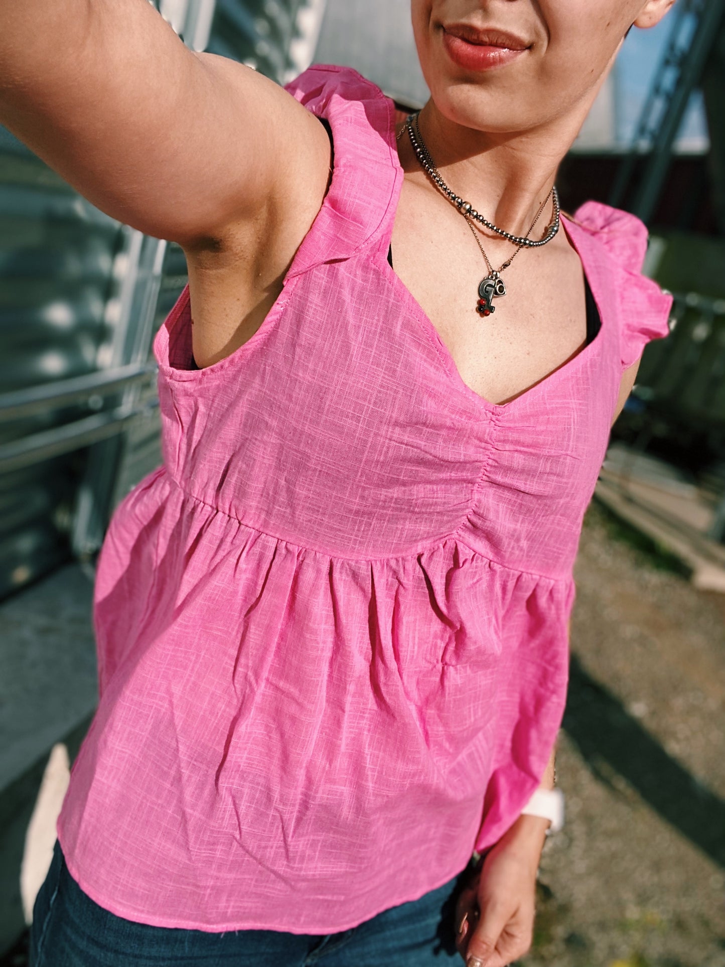 Simple Pink Tank Top