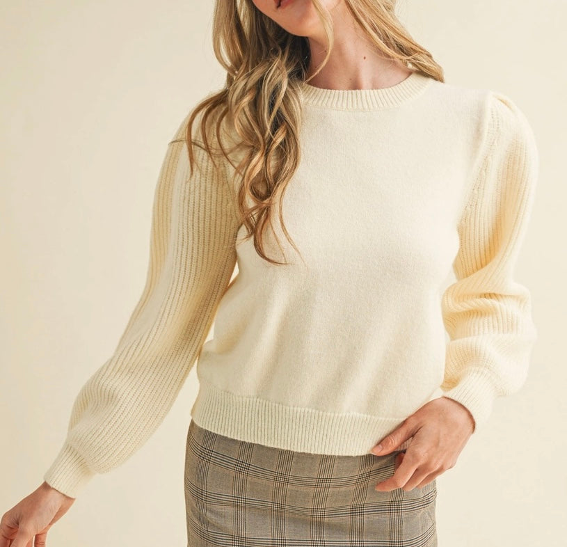 Cream Knit Sweater