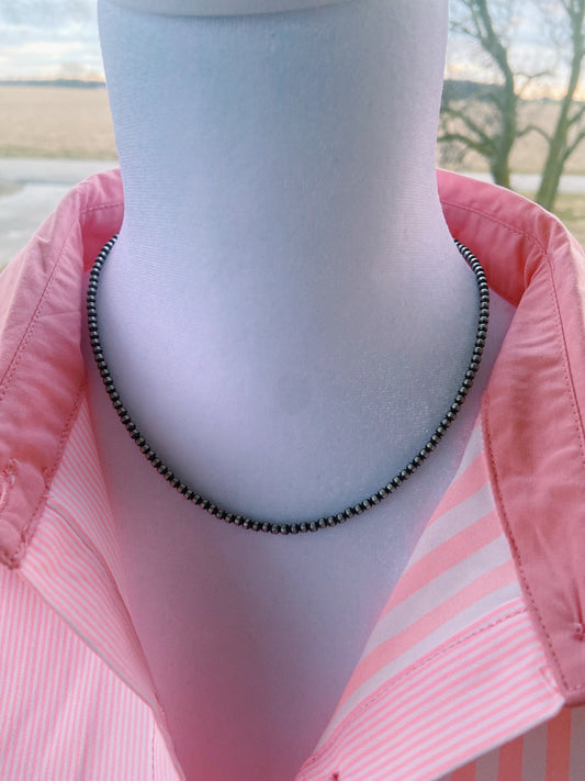 16 Inch 3 mm Navajo Pearl Choker