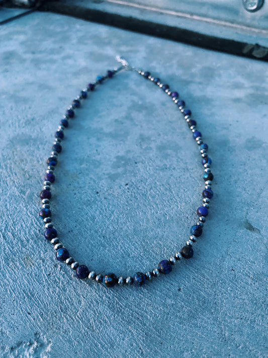 Purple Spotted Mohave Necklace