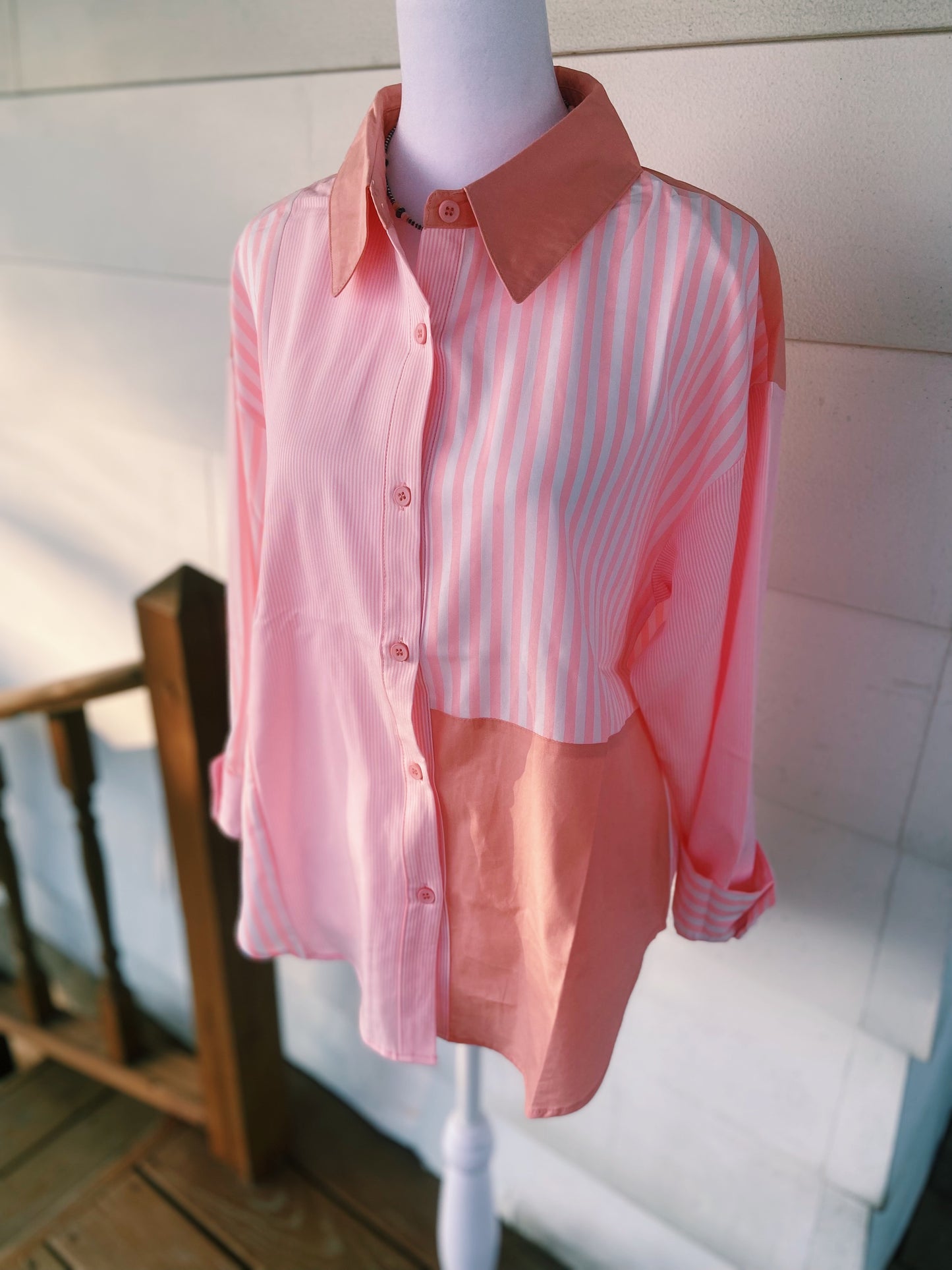 Traditional Pink Striped Show Shirt