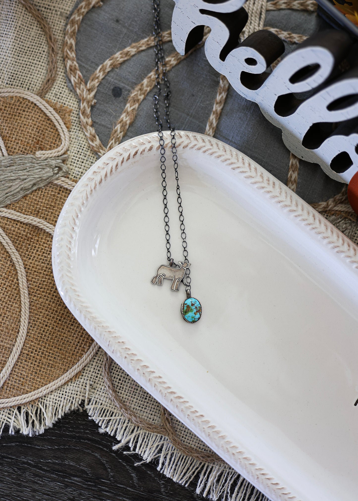 Sonoran Gold Lamb Charm Necklace