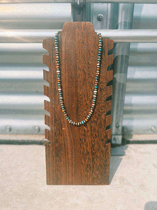 Kingman Spiny & Navajo Pearl Necklace