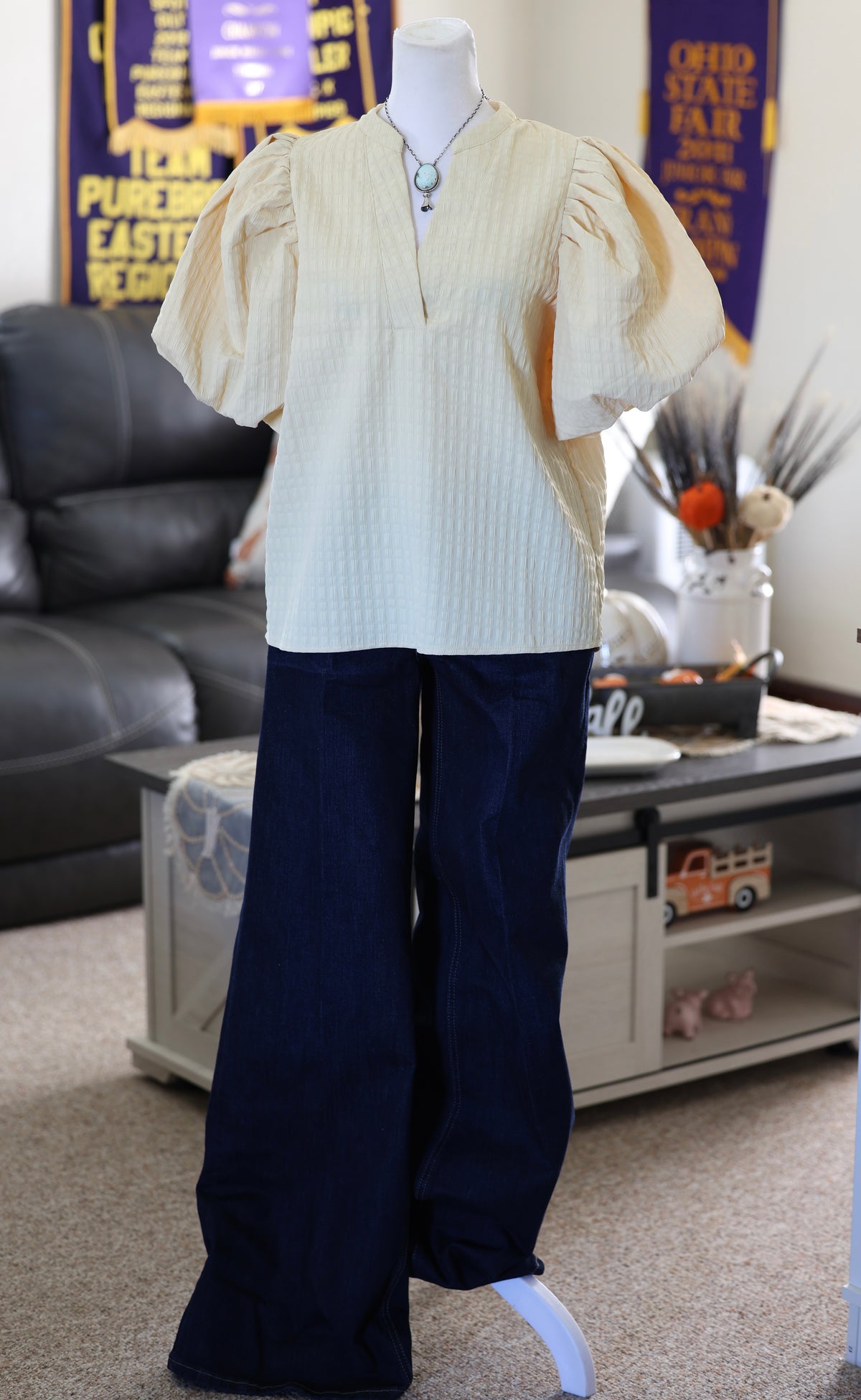 Pastel Yellow Puff Sleeve Top