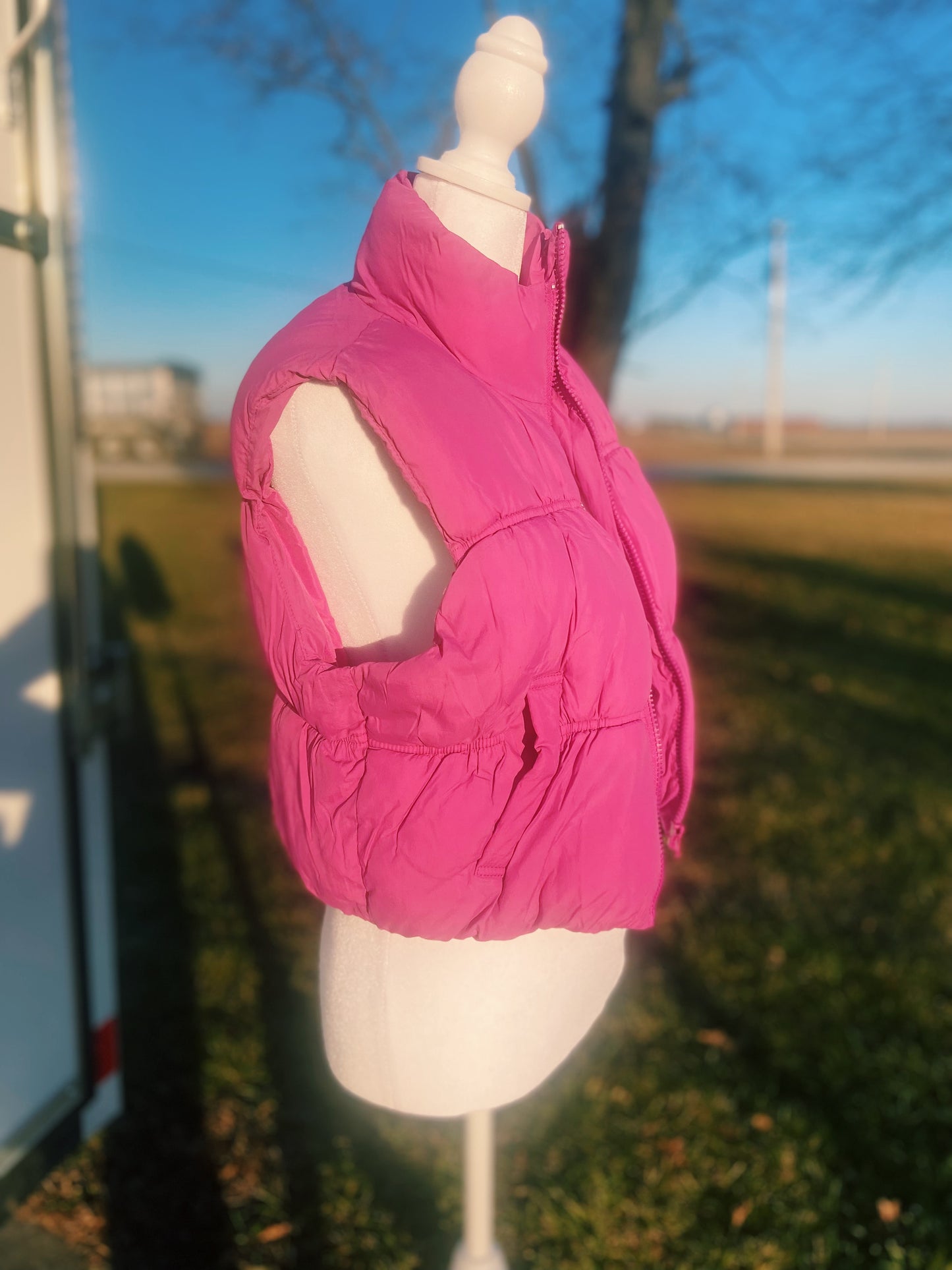 Pretty Pink Puffer Vest