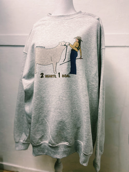 Ready To Ship Cattle Crewneck