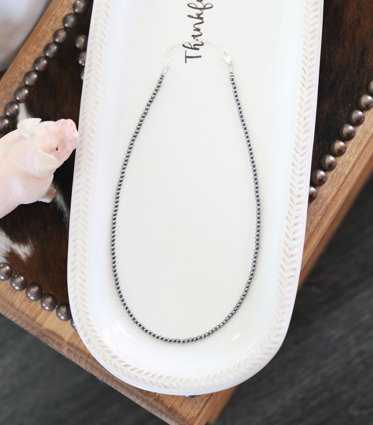 3MM Sterling Pearl Necklace