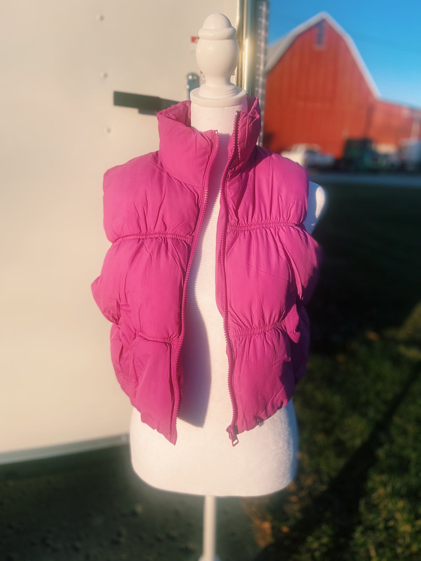 Pretty Pink Puffer Vest