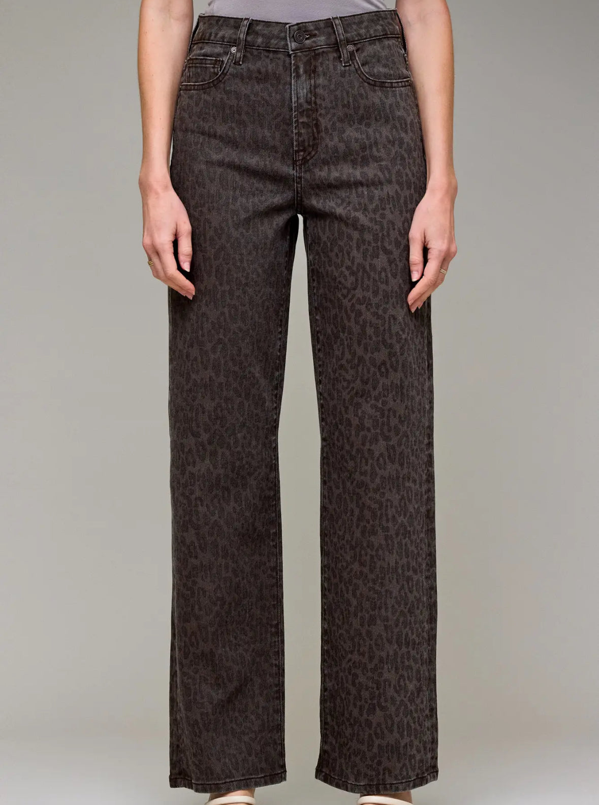 Brown Cheetah High Rise Jeans