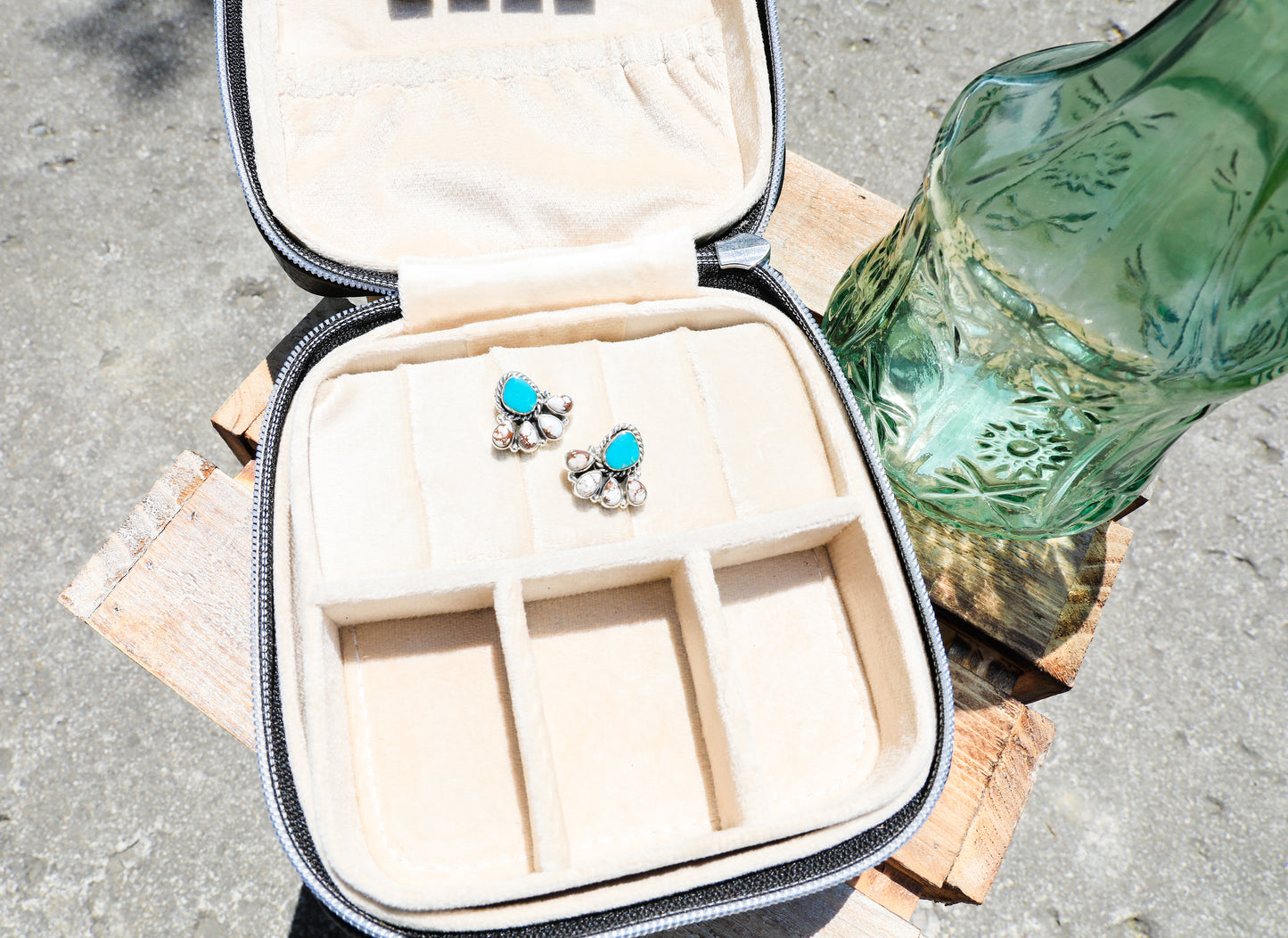 Turquoise & Wild Horse Studs