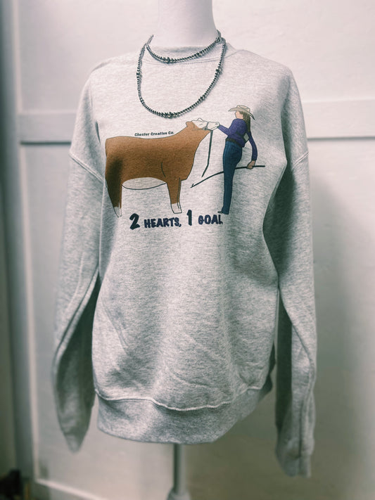 Ready To Ship Cattle Crewneck