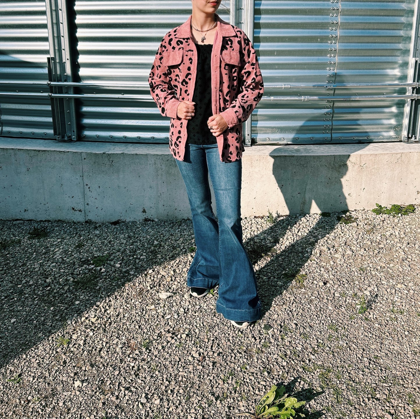 Pink Cheetah Corduroy Jacket