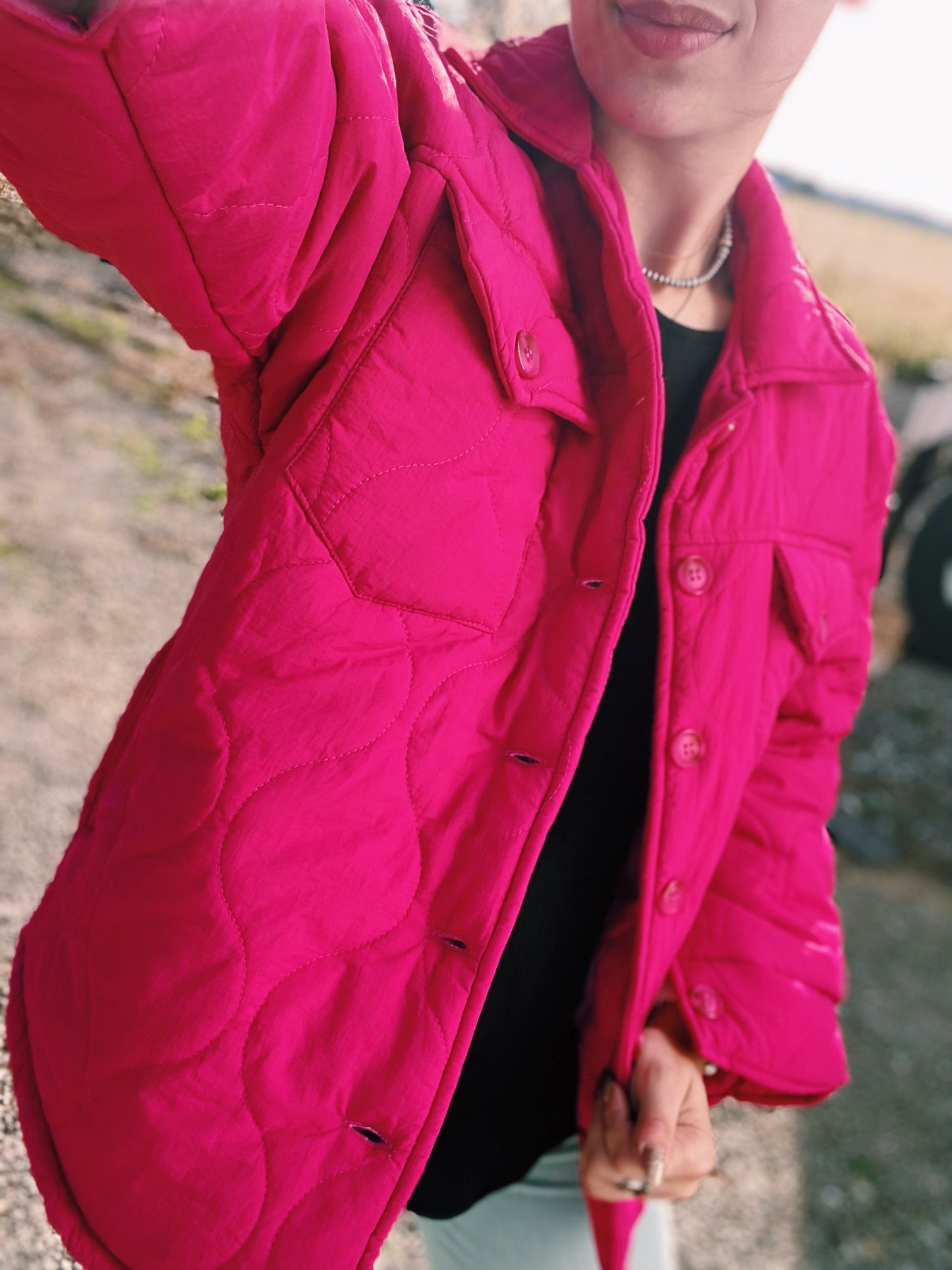 Pink Puffer Jacket