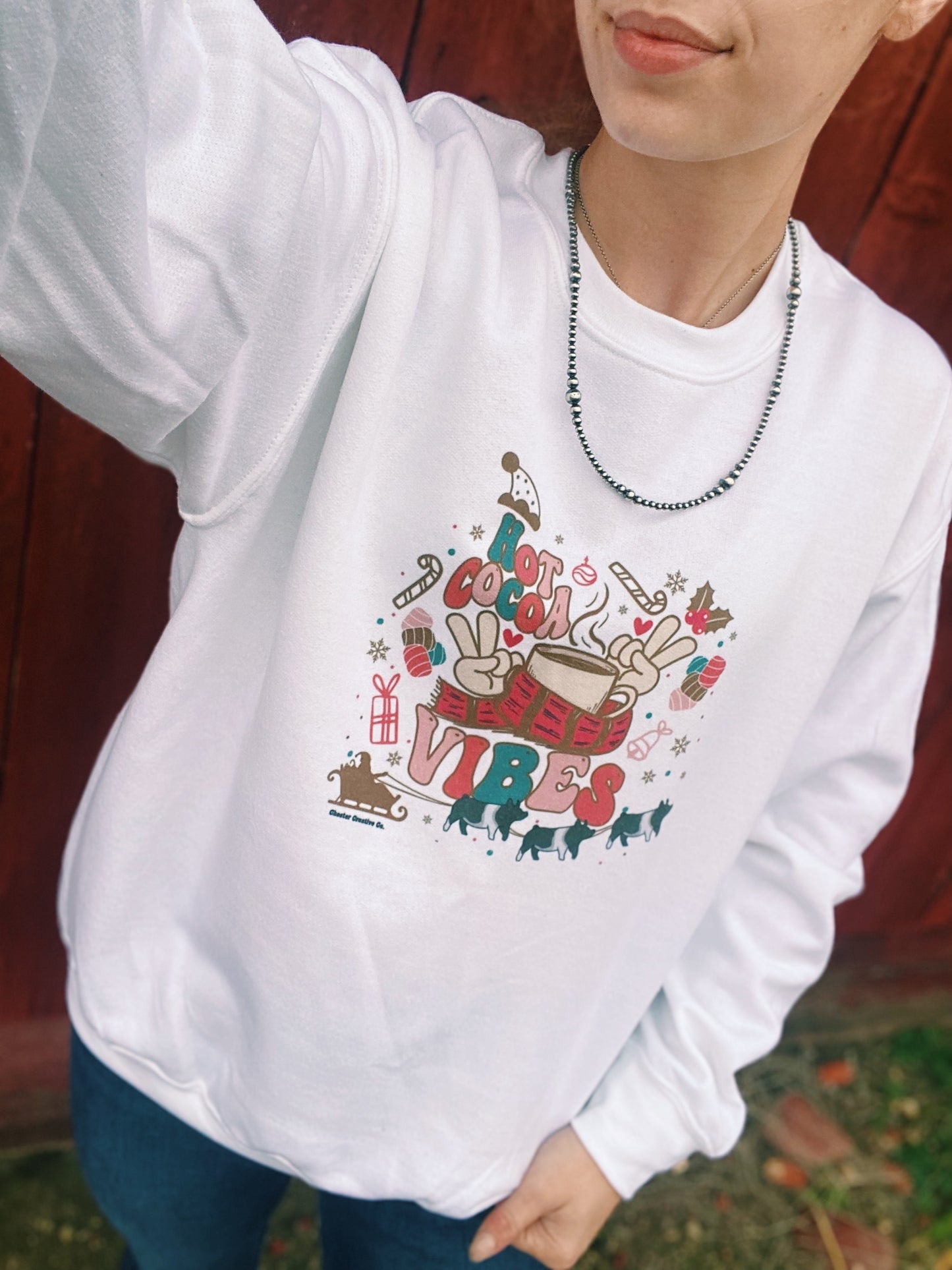 Hot Cocoa Vibes CCC Exclusive Design Crewneck