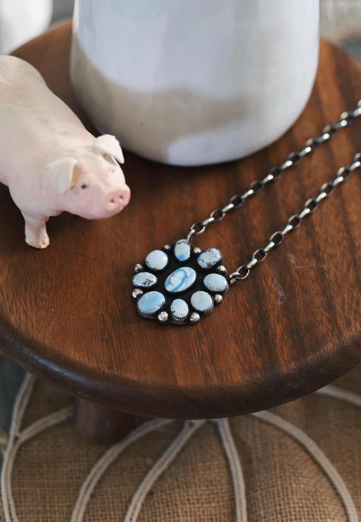 Golden Hills Cluster Necklace