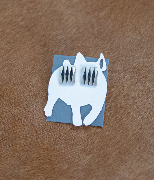 Sterling Oxidized Studs