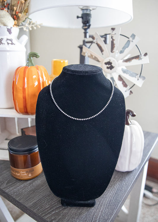 18.5-20 Inch 4MM Sterling Pearl Necklace