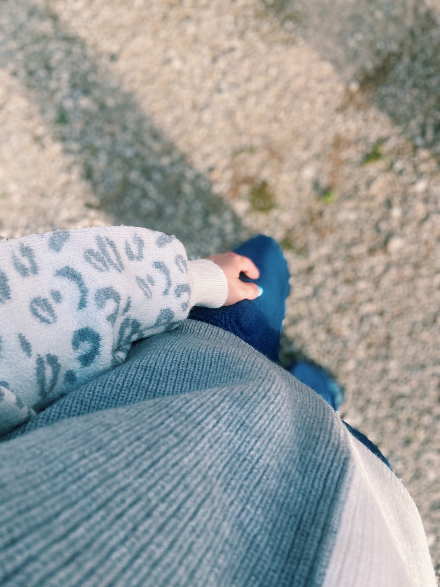 Cheetah Print Block Sweater