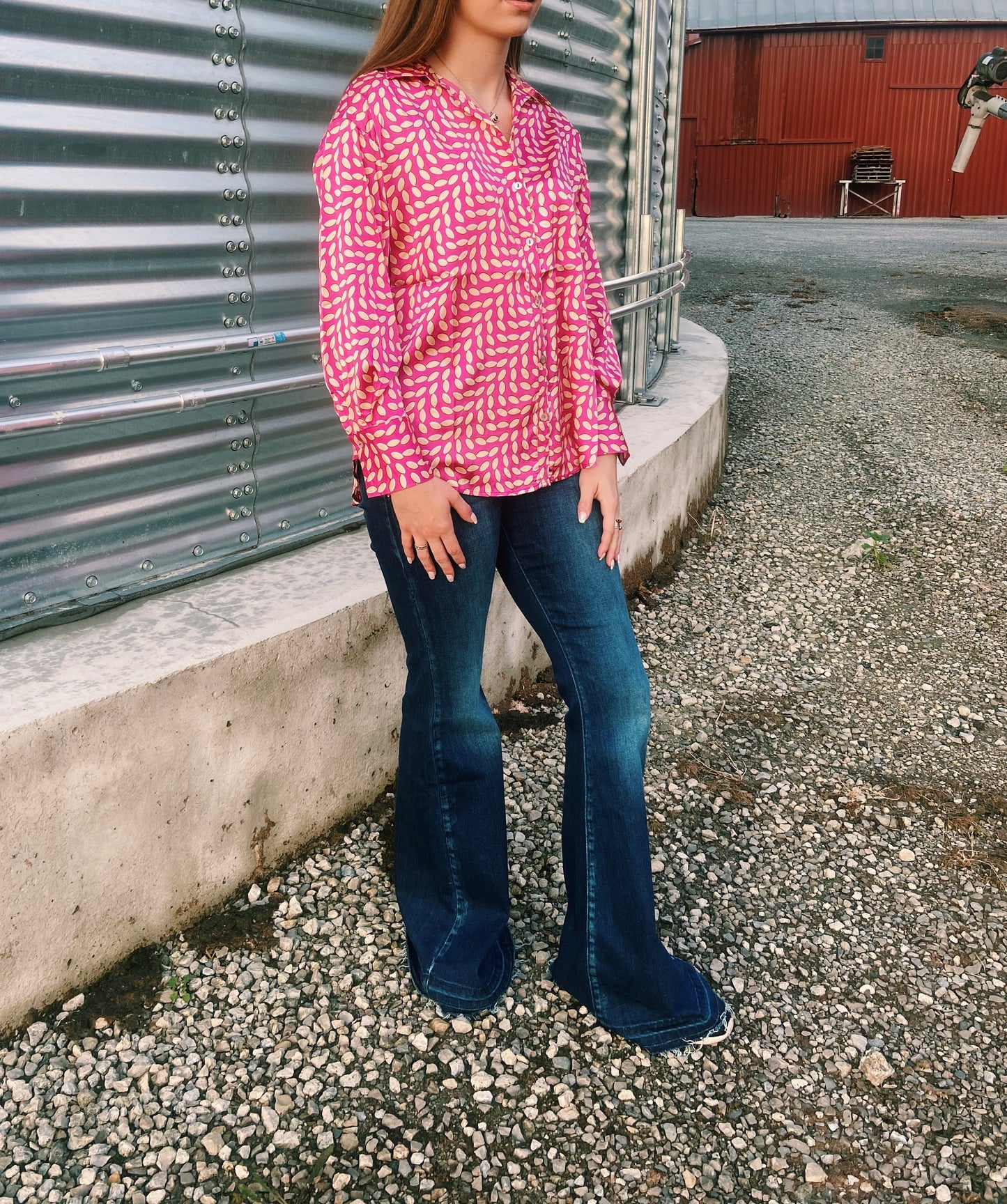 Dotted Hot Pink Show Shirt