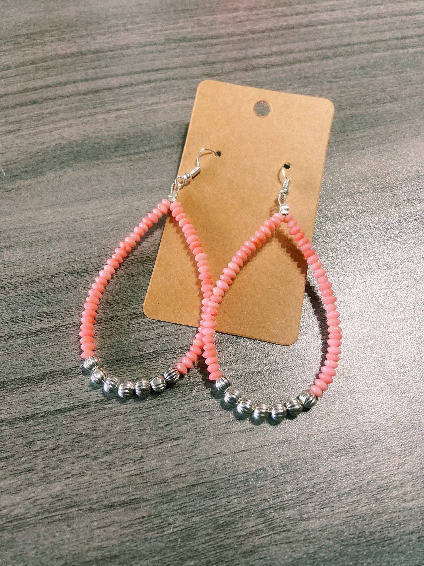 Pink Coral Earrings