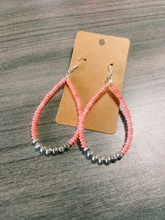 Pink Coral Earrings