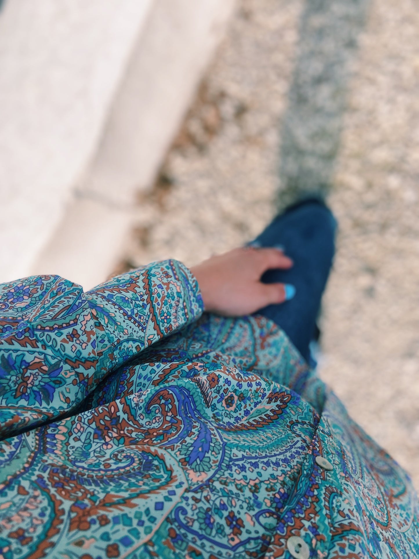 Bright Neon Green Paisley Show Shirt