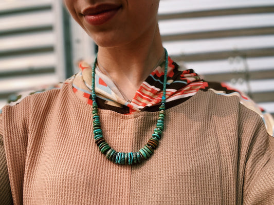 Tri-Colored Turquoise Necklace