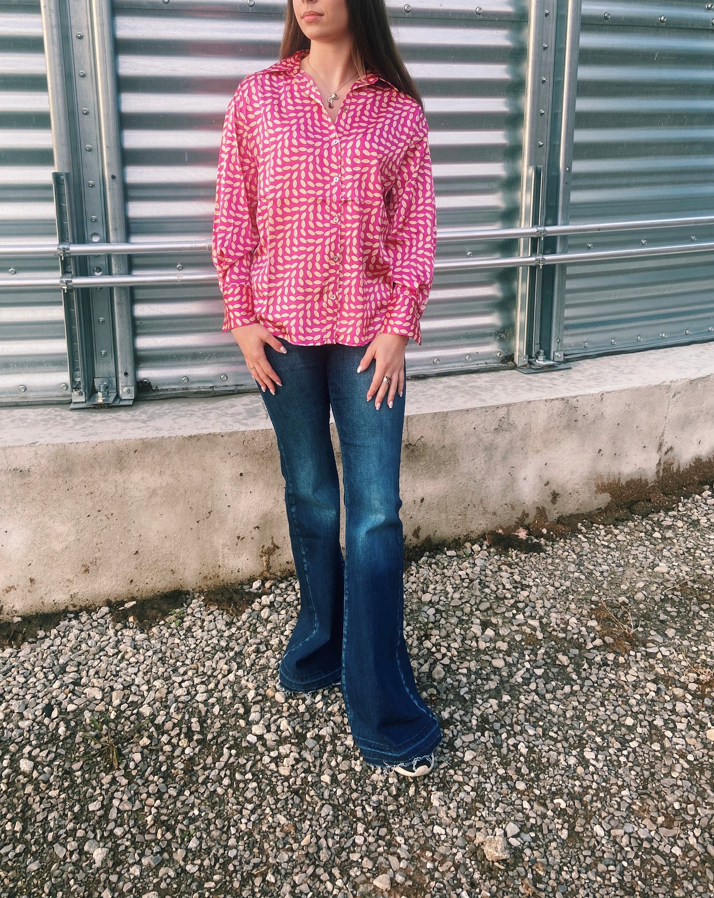 Dotted Hot Pink Show Shirt