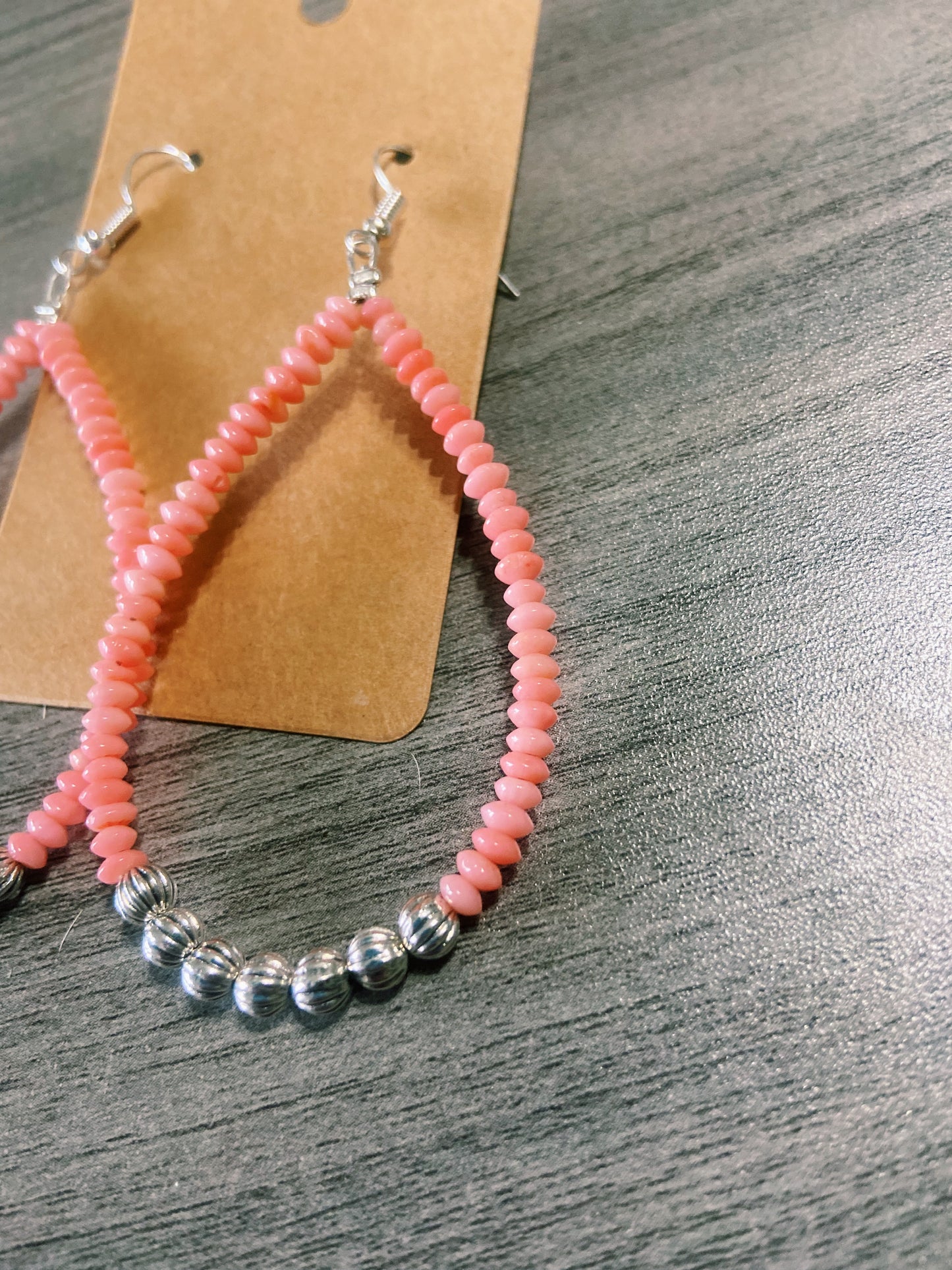 Pink Coral Earrings