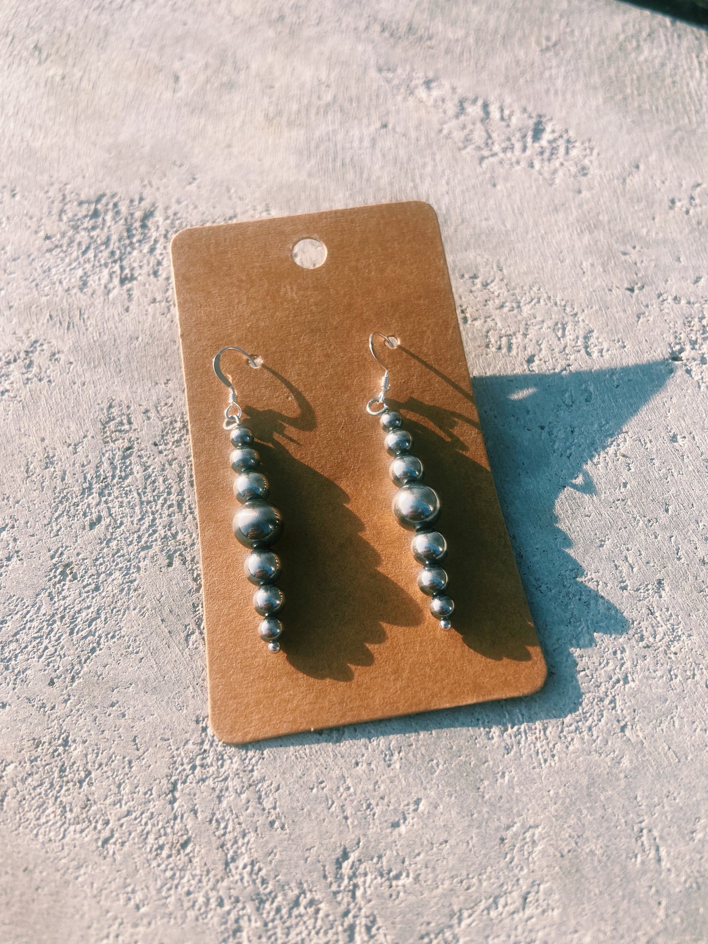 Simple Real Navajo Pearl Earrings